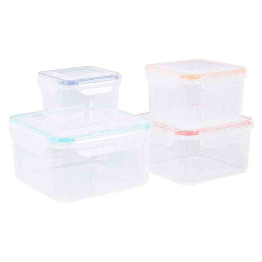 4pc Square Food Containers - Premier Home
