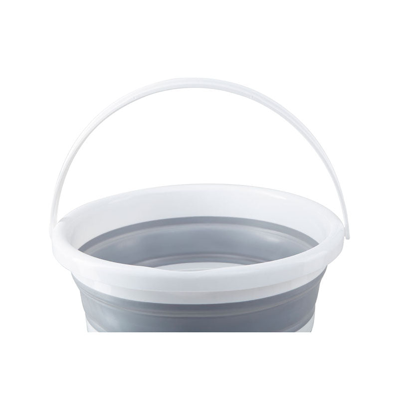 Grey White Collapsible Bucket