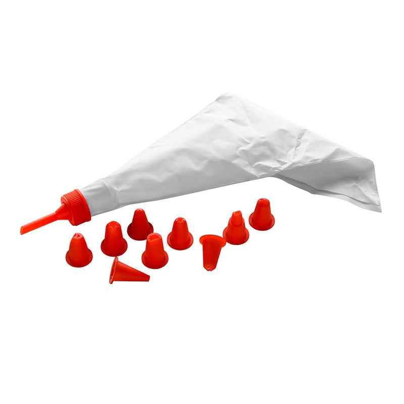 Cake Decorating Set With 10 Plastic Noozles - Premier Home