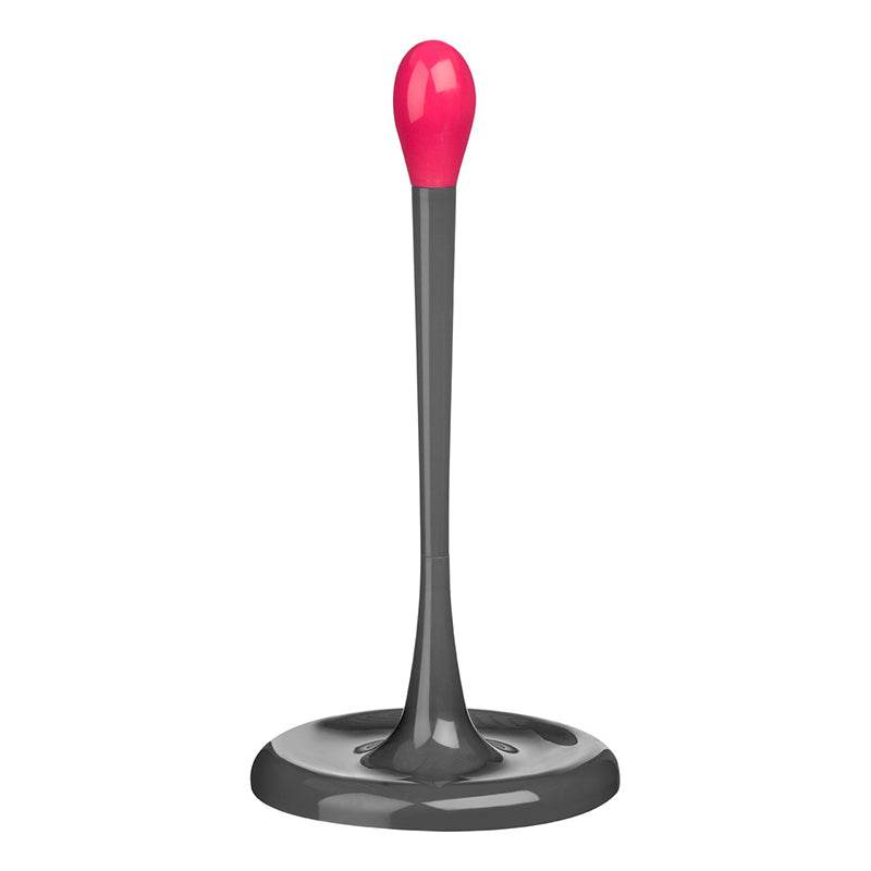 Grey And Hot Pink Kitchen Roll Holder - Premier Home