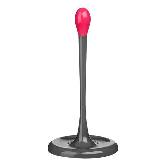 Grey And Hot Pink Kitchen Roll Holder - Premier Home
