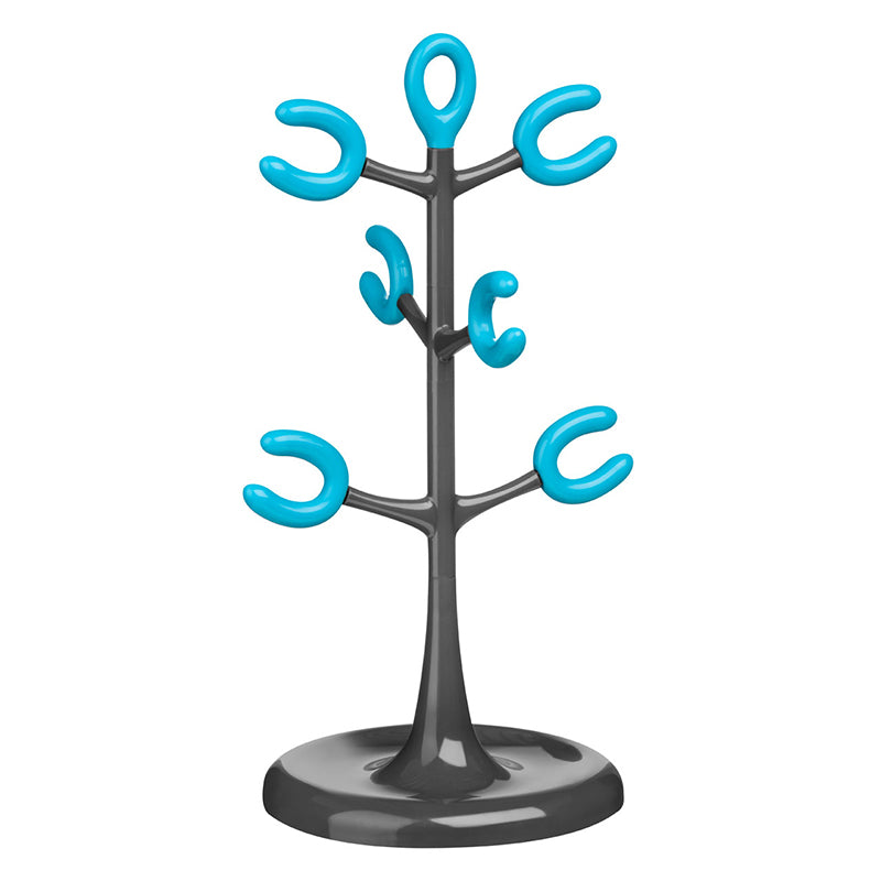 Grey And Blue 6 Cup Mug Tree