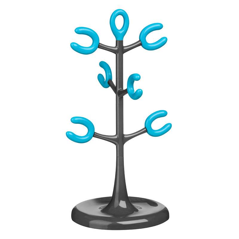 Grey And Blue 6 Cup Mug Tree - Premier Home
