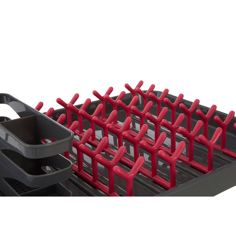Grey And Hot Pink Dish Drainer