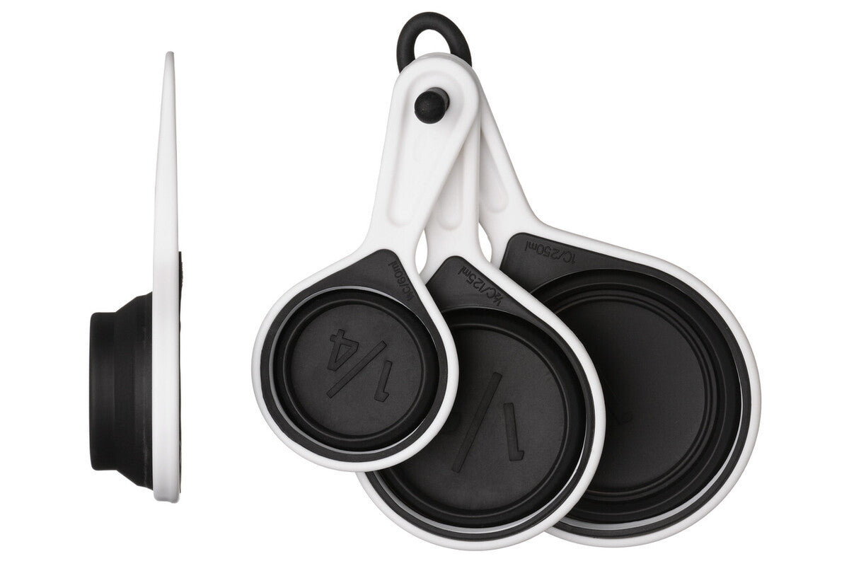 Zing Black Silicone Measuring Cups - Set Of 4