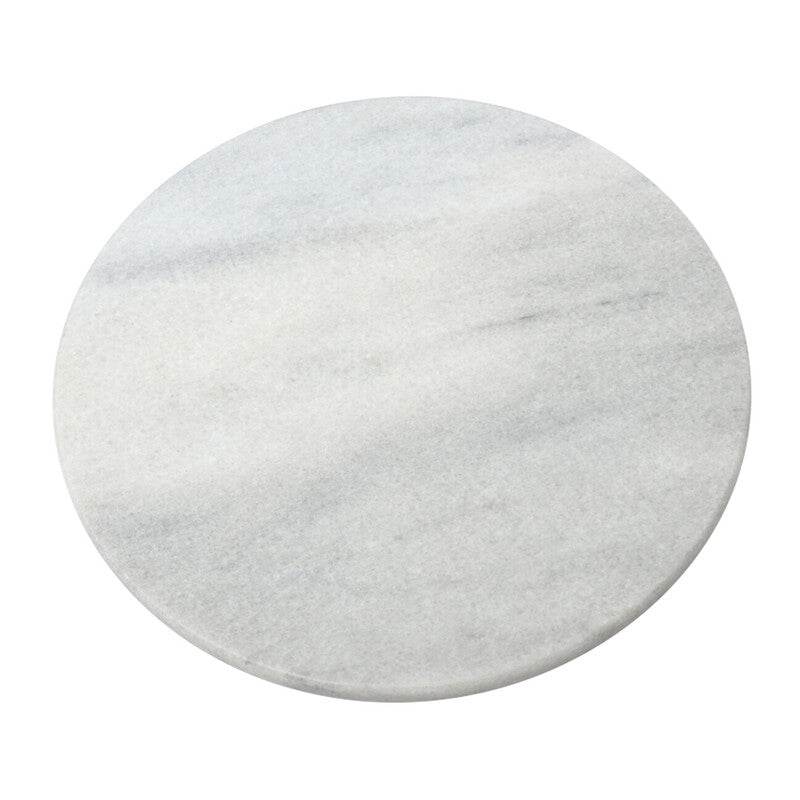 Salerno White Marble Lazy Susan - Premier Home
