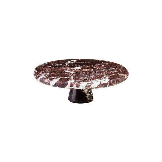 Salmo Red Marble Cake Stand