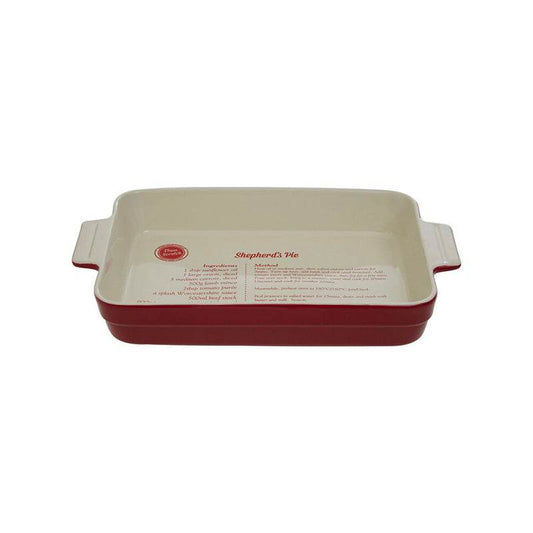 Red Stoneware 3300ml Oven Dish - Premier Home