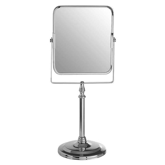 Cassini chrome iron square table mirror - Premier Home