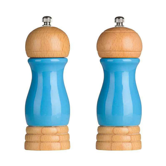 Blue High Gloss Salt and Pepper Mill Set - Premier Home