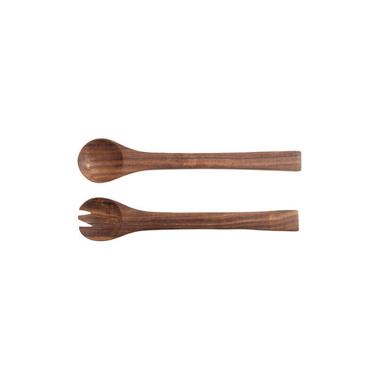 Rosi Sheesham Wood Spoon And Fork Salad Servers