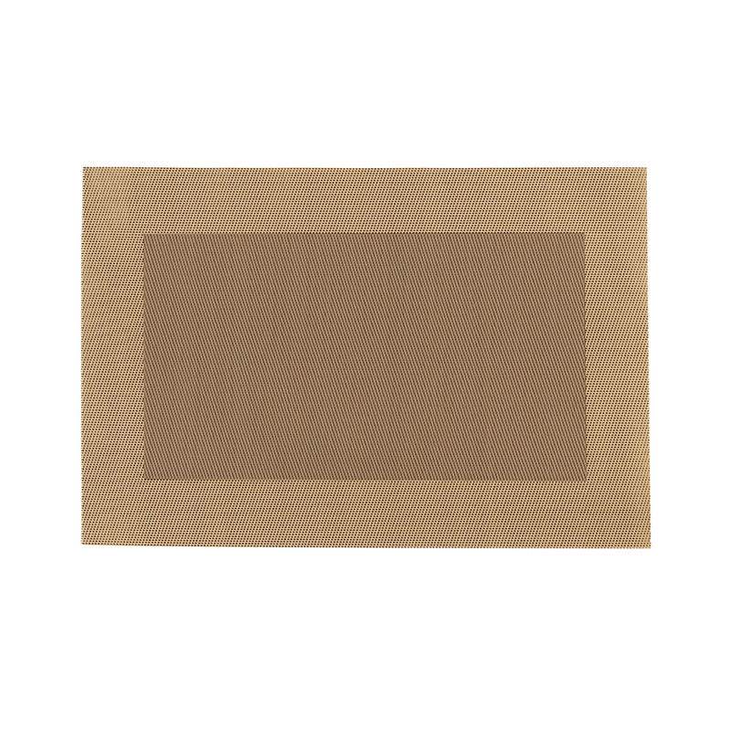 Rectangle Design Beige PVC Placemats - Premier Home