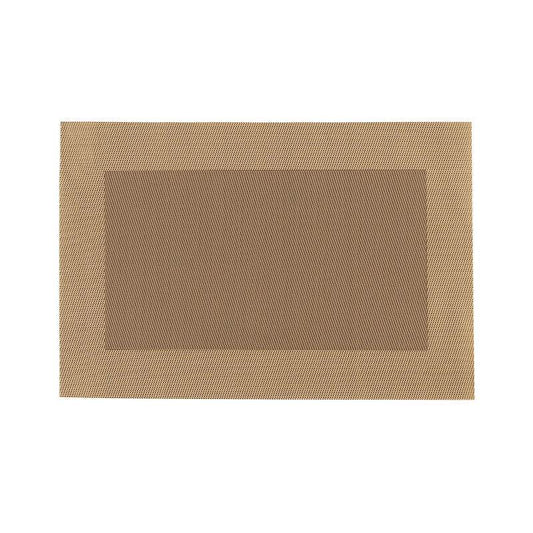 Rectangle Design Beige PVC Placemats - Premier Home