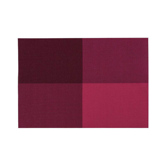 Pink PVC Grid Design Placemats - Set of 4 - Premier Home