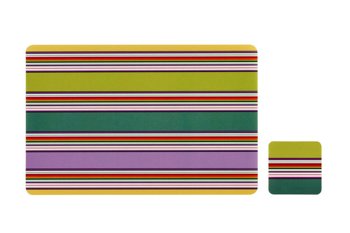 Colour Stripe Placemats And Coasters - Premier Home