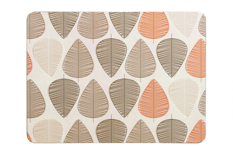 Orange Leaf Placemats - Set Of 4