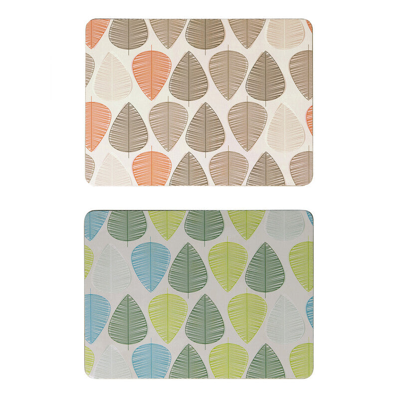 Orange Leaf Placemats - Set Of 4