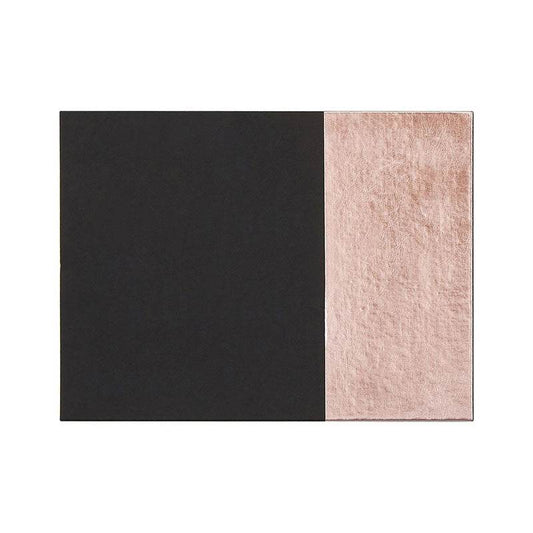 Geome Dipped Black and Rose Gold Placemats - Premier Home
