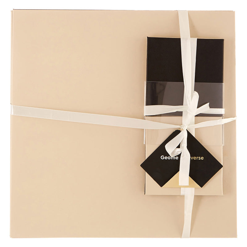 Geome Reverse Black And Cream - Set Of 4