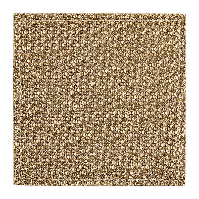 Set of 4 Gold Glitter Coasters - Premier Home