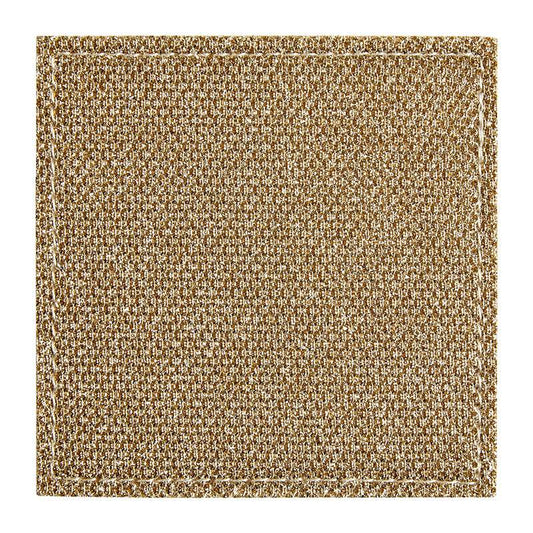 Set of 4 Gold Glitter Coasters - Premier Home