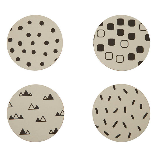 Mimo Set Of 4 Eclectic All Sorts Coasters - Premier Home