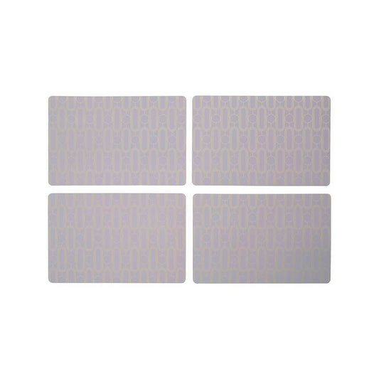 4Pc Frosted Deco Purple Placemats - Premier Home