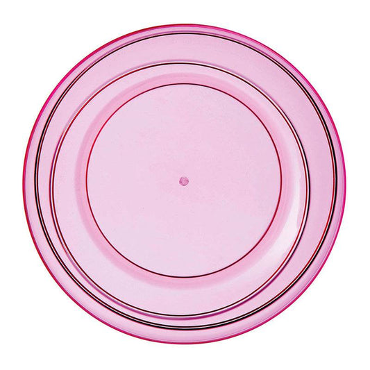Pink Plastic Summer Plate - Premier Home