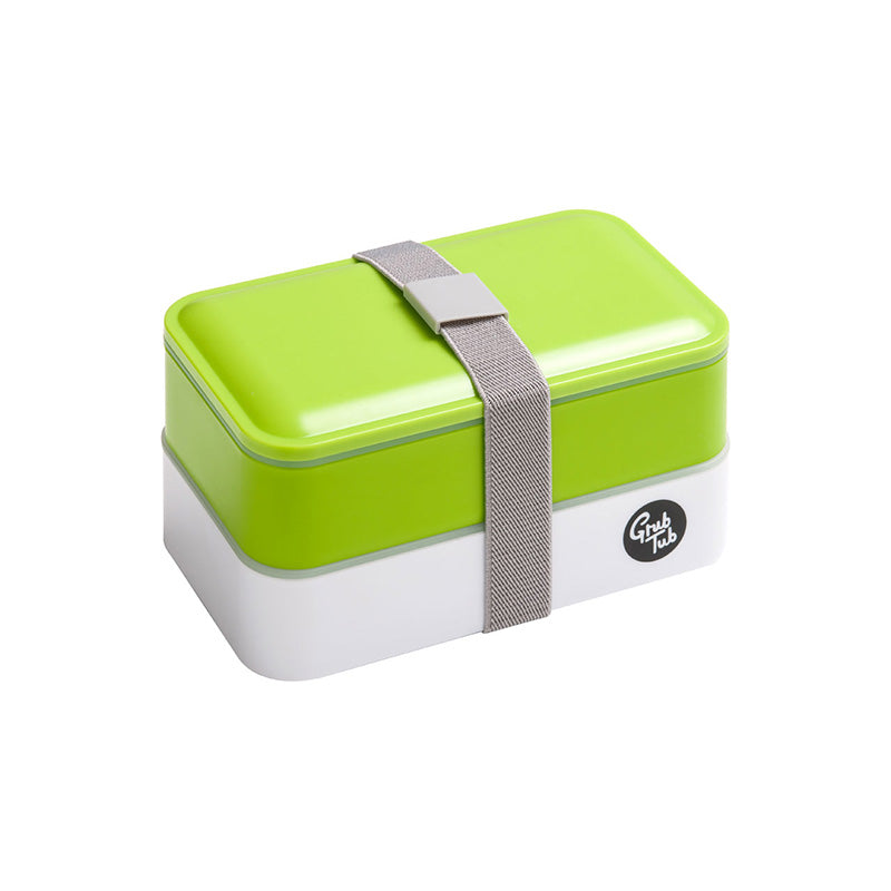 Grub Tub Green & White Lunch Box