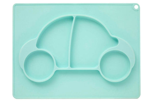 Zing Baby Blue Car Food Plate - Premier Home