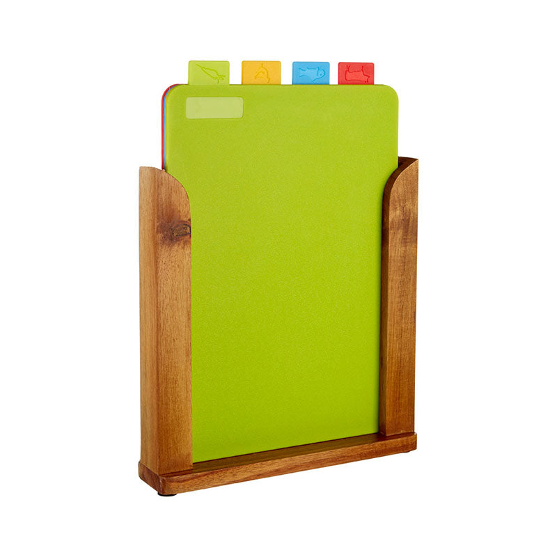 Wood Stand Chopping Boards - Set of 4