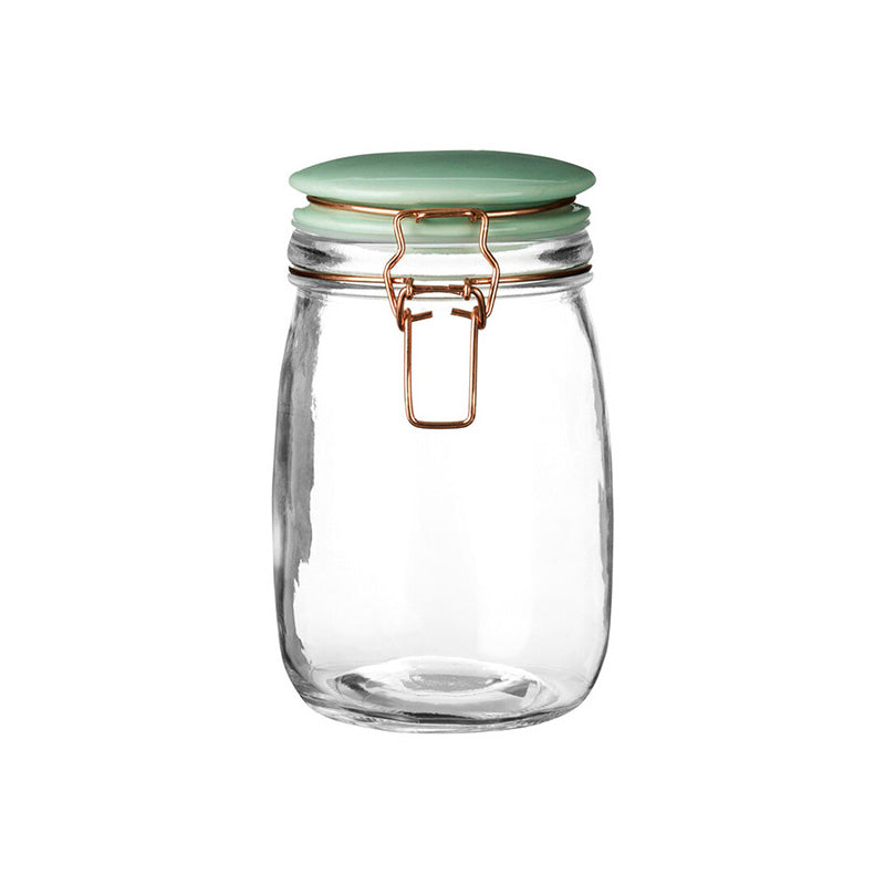Retro Pastel Green Glass Jar- 1000ml