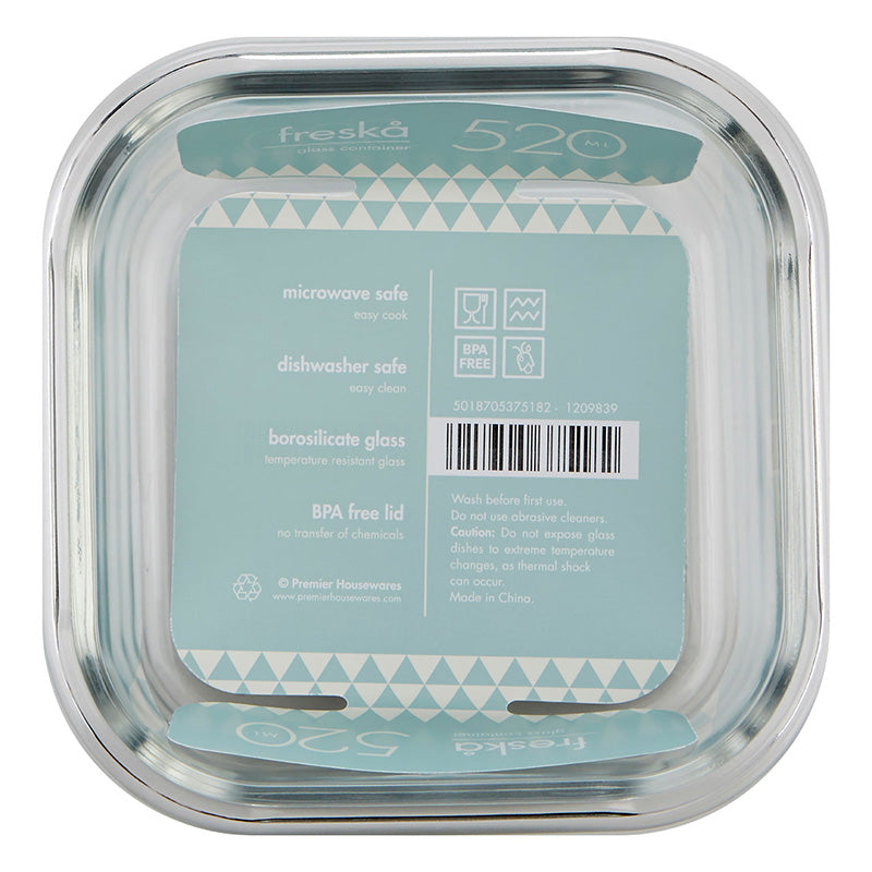 Freska Glass Container - 520Ml