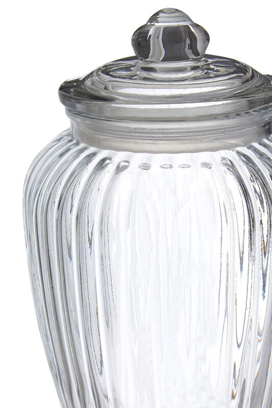 Vintage Design Glass Storage Jar - 2280ml