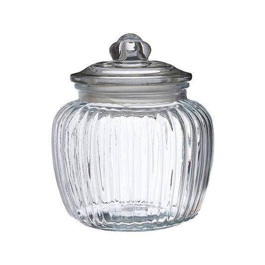 Vintage Design Glass Storage Jar - 1320ml - Premier Home