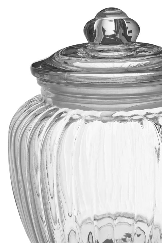 Vintage Design Glass Storage Jar - 1320ml