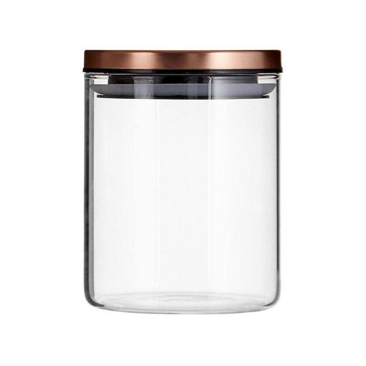 Freska Rose Gold Lid 700ml Storage Jar - Premier Home