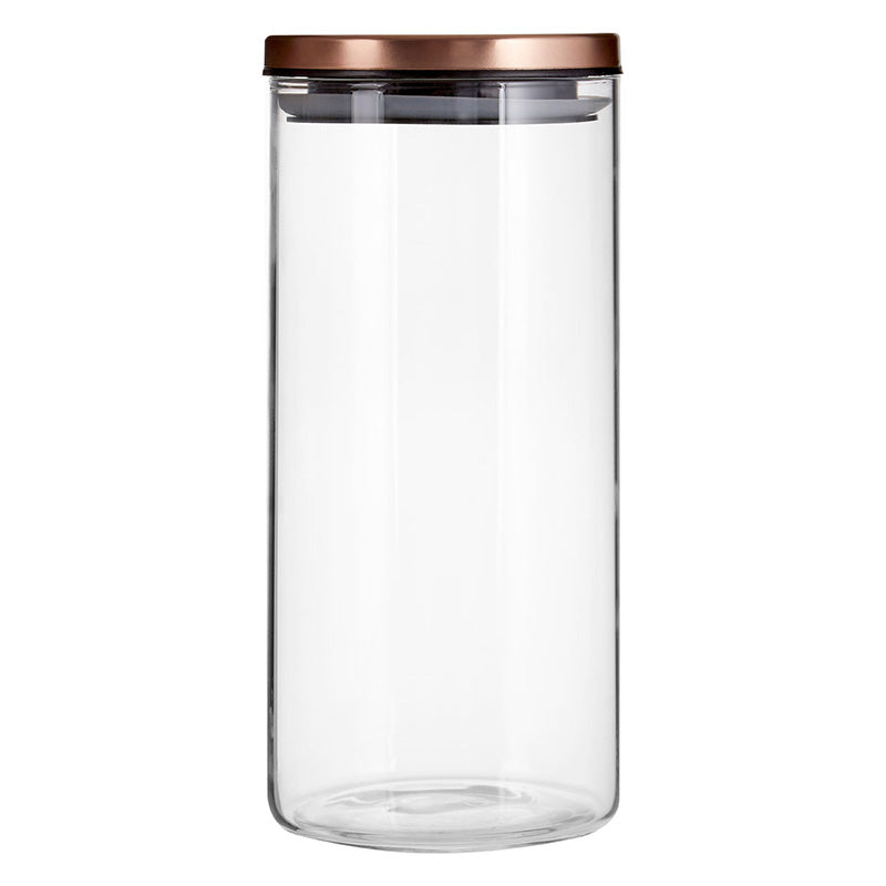 Freska Rose Gold Lid Storage Jar - 1300Ml