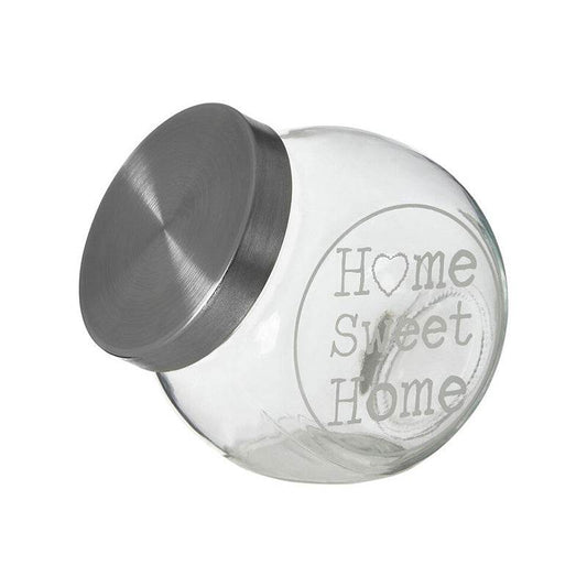 Olivia 700ml Glass Storage Jar with Metal Lid - Premier Home