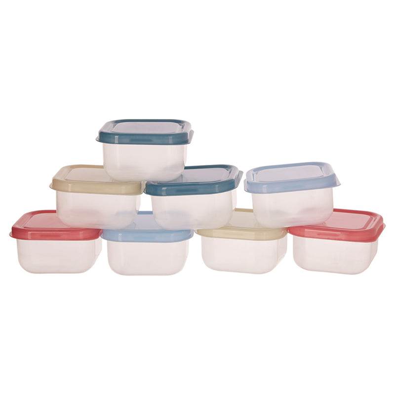 Set of 8 Multicolour Mini Storage Containers - Premier Home