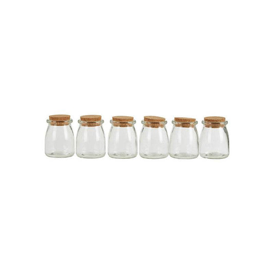 Tromso Set of 6 Round Glass Jars - Premier Home