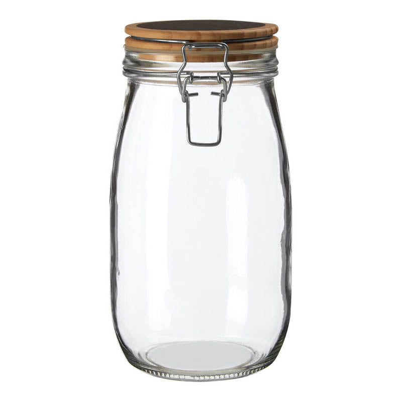 Appert Glass Storage Jar with Wooden Lid 1500 ml