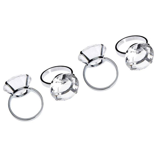 Clear Diamante Napkin Rings - Set Of 4 - Premier Home
