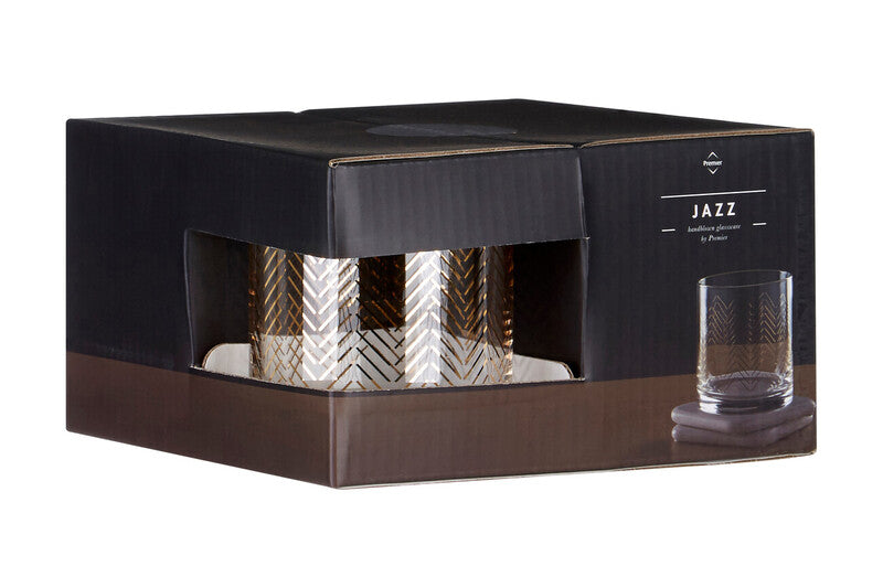 Jazz Tumbler Glasses - Set of 4