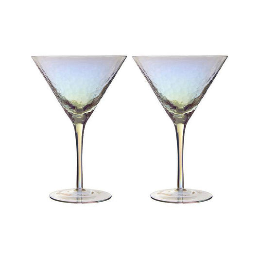 Aurora Set of 2 Lustre Cocktail Glasses - Premier Home