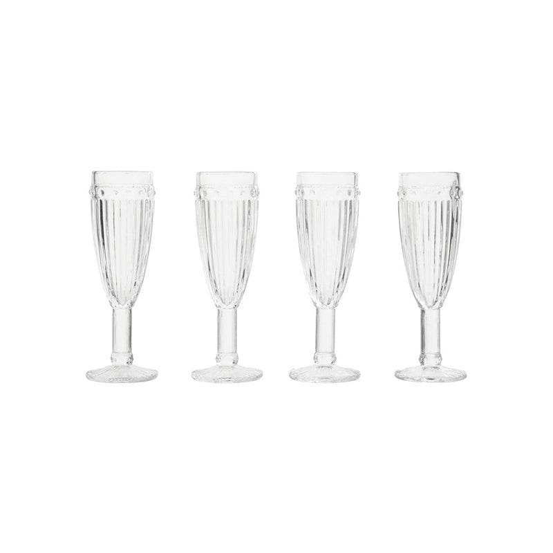 Auclair Set Of Four Champagne Glasses - Premier Home
