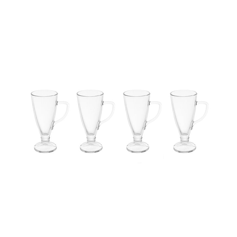 Set Of Four Torta Latte Glasses