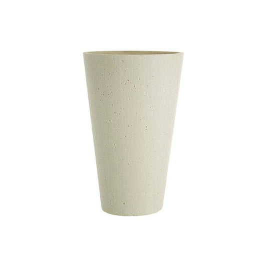 White Polyresin Small Tapered Vase - Premier Home