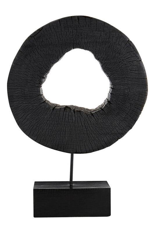 Fidel Large Rustic Mango Wood Sculpture On Stand - Premier Home
