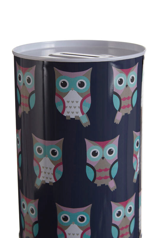 Happy Owls Large Money Tin